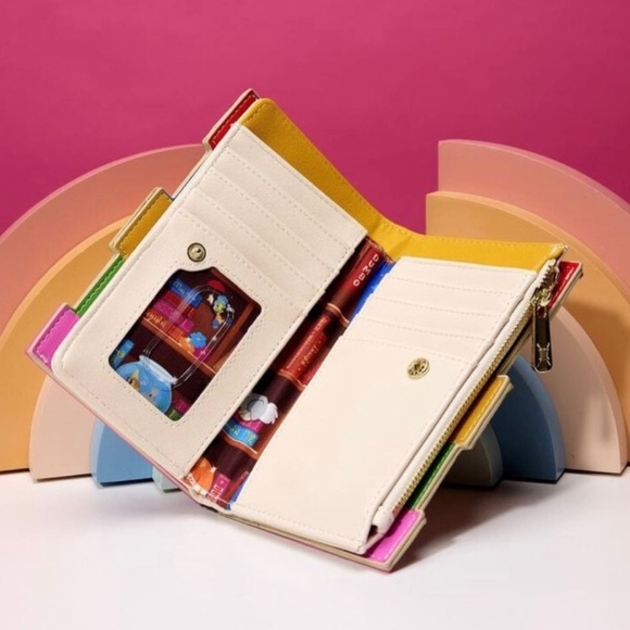 LOUNGEFLY STITCH SHOPPE DISNEY CLASSIC BOOKS CROSSBODY BAG, WALLET, LT. ED. PINS - Picture 12 of 15